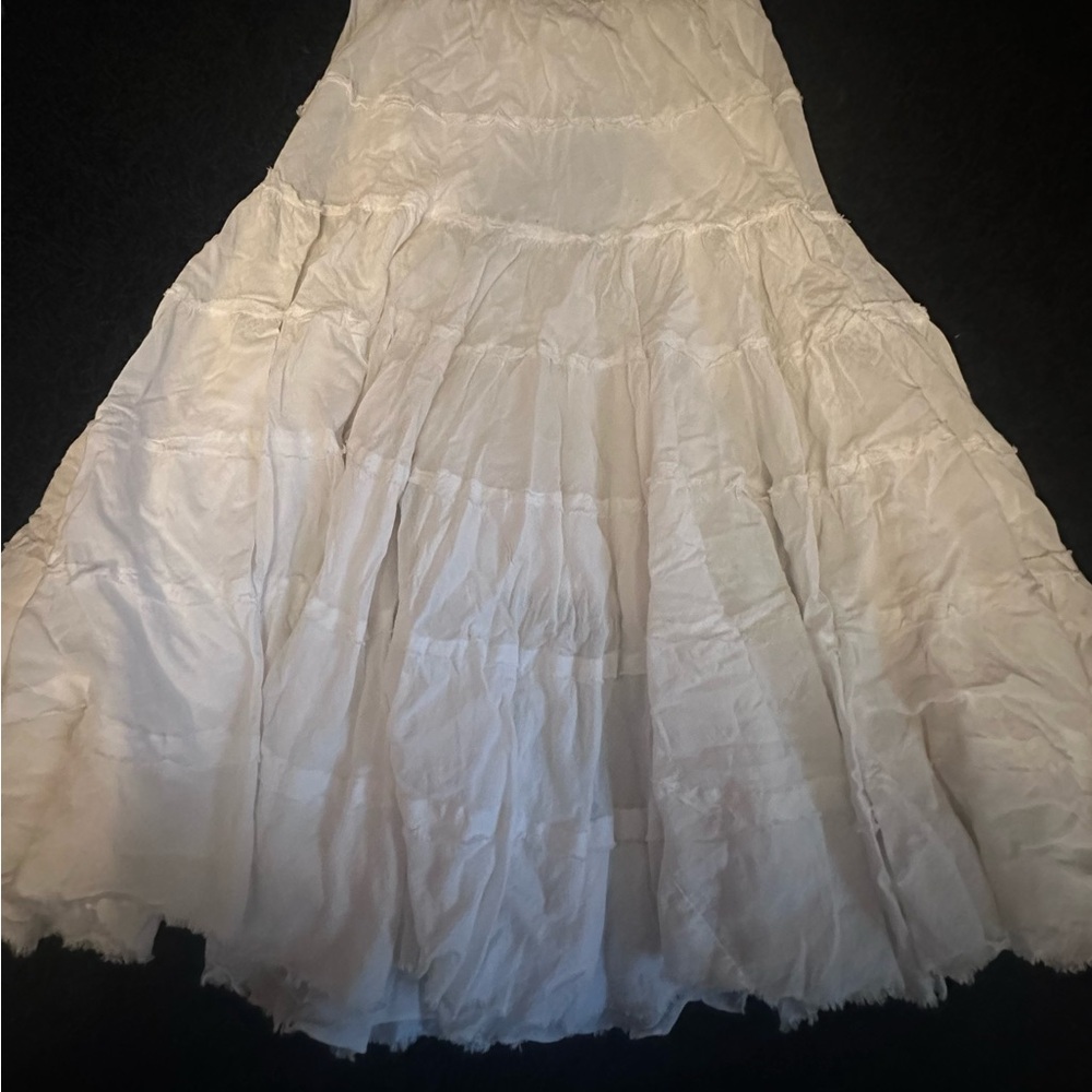 Elegant White Maxi Skirt